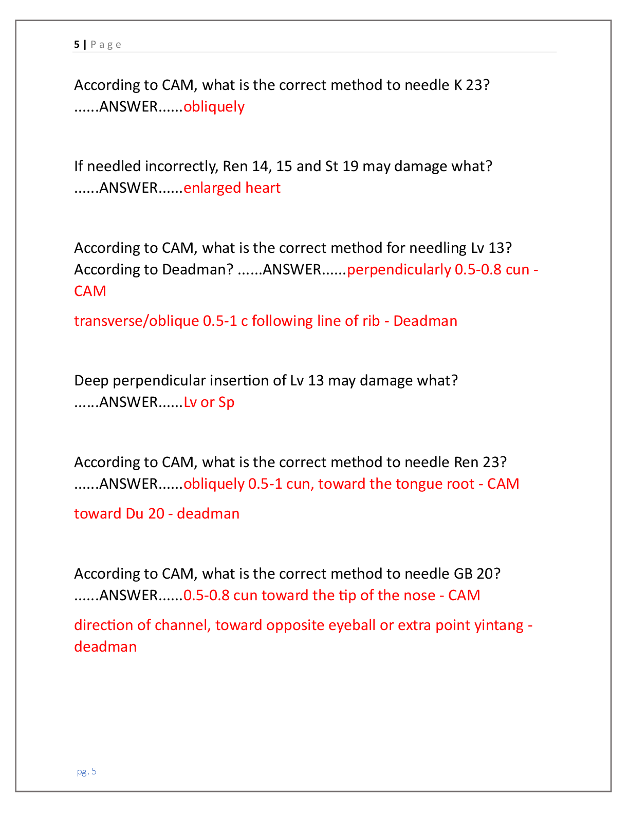 Preview page 4 of Board Exam: Acupuncture EXAM fully solved & updated  2026(latest version verified for accuracy) (Questions +  Answers) S
