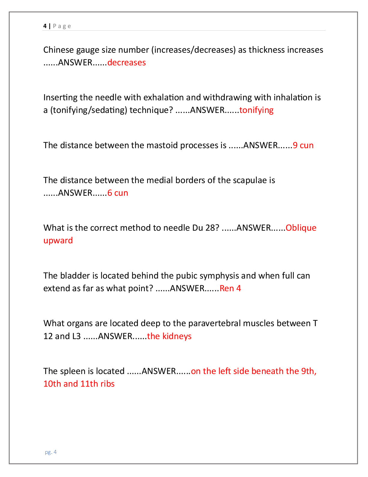 Preview page 3 of Board Exam: Acupuncture EXAM fully solved & updated  2026(latest version verified for accuracy) (Questions +  Answers) S
