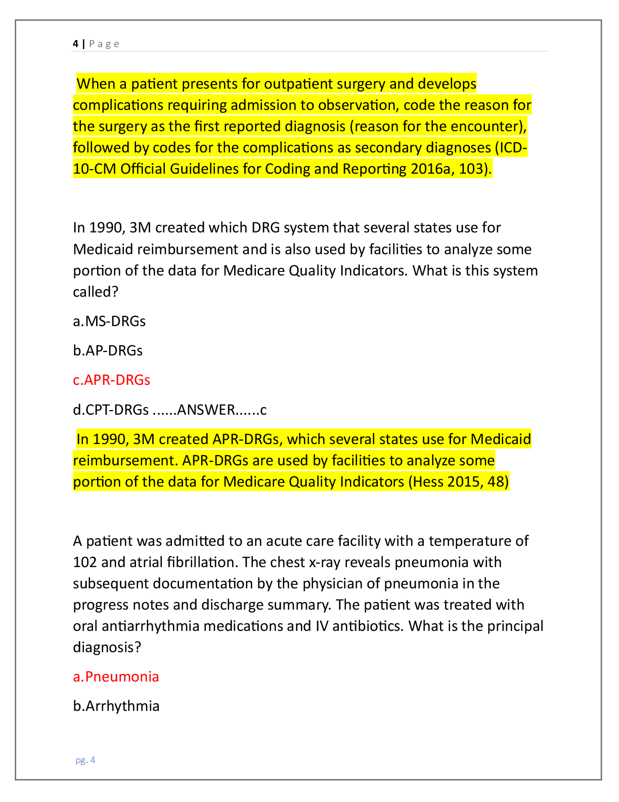 Preview page 4 of CDIP EXAM 2026 (CERTIFIED DOCUMENTATION  INTEGRITY PRACTITIONER) CONTAINS 200 QUESTIONS  AND CORRECT, DETAILED & VERIFIE