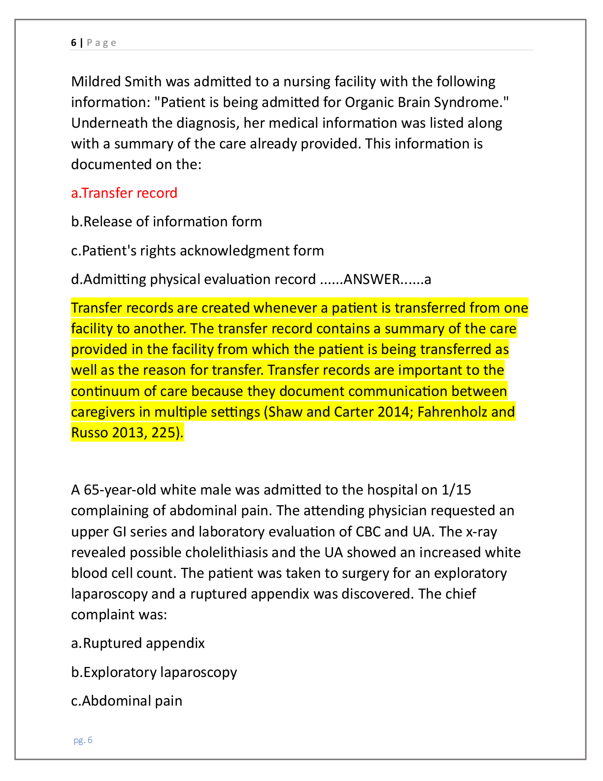 Preview page 6 of CDIP EXAM 2026 (CERTIFIED DOCUMENTATION  INTEGRITY PRACTITIONER) CONTAINS 200 QUESTIONS  AND CORRECT, DETAILED & VERIFIE