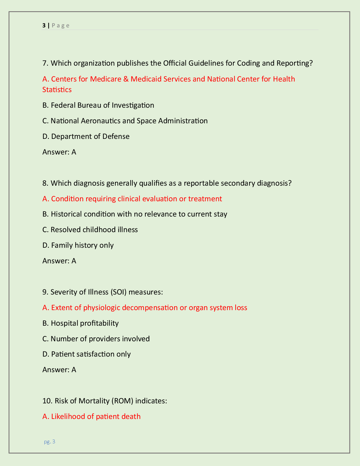 Preview page 3 of CDIP EXAM 2026 (CERTIFIED DOCUMENTATION  INTEGRITY PRACTITIONER) CONTAINS 200 QUESTIONS  AND CORRECT, DETAILED & VERIFIE