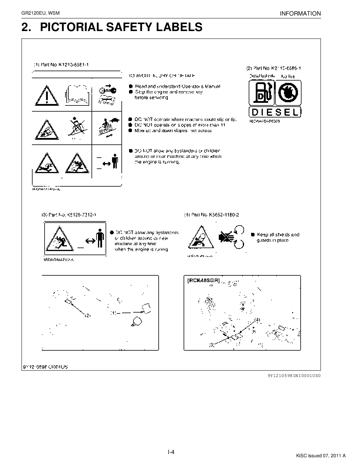 Preview page 2 of KUBOTA GR2120 GR2120EU SERVICE REPAIR WORKSHOP MANUAL