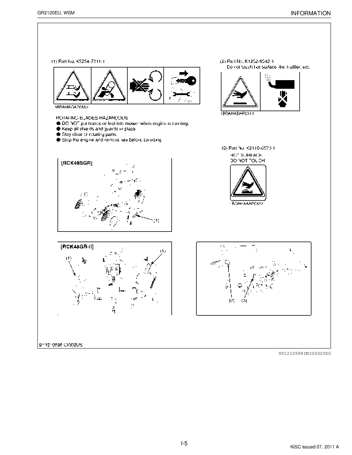 Preview page 3 of KUBOTA GR2120 GR2120EU SERVICE REPAIR WORKSHOP MANUAL
