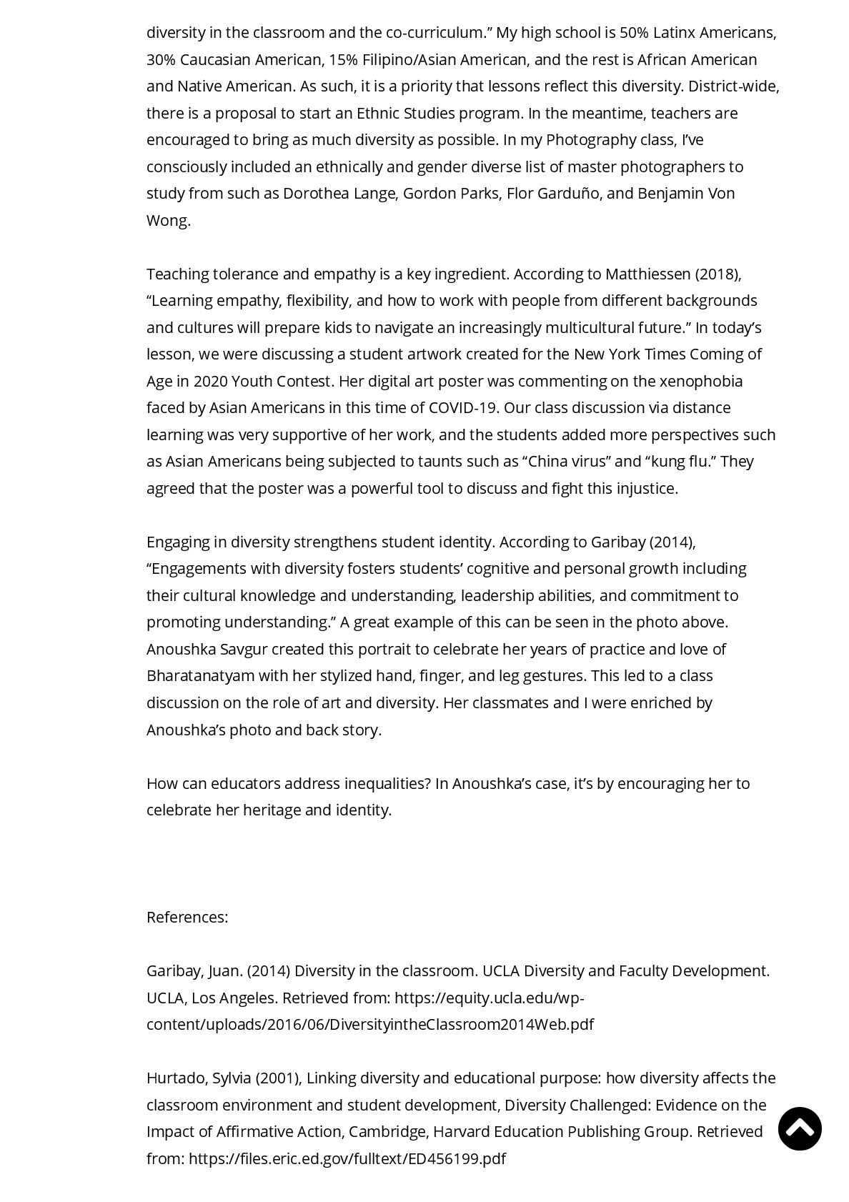Preview page 5 of Why diversity in the classroom matters. | COMPILED DISCUSSION POSTS