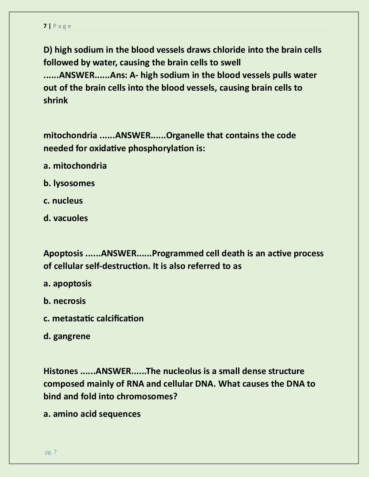 Preview page 6 of Final Exam Advanced Pathophysiology,  Pathophysiology Finals