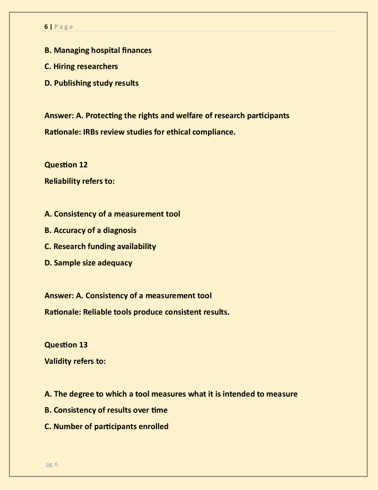 Preview page 2 of NR-559: Research Methods and Evidence-Based Practice  for Professional Nursing Practice Mock Exam LATEST  2026/2027 ACTU