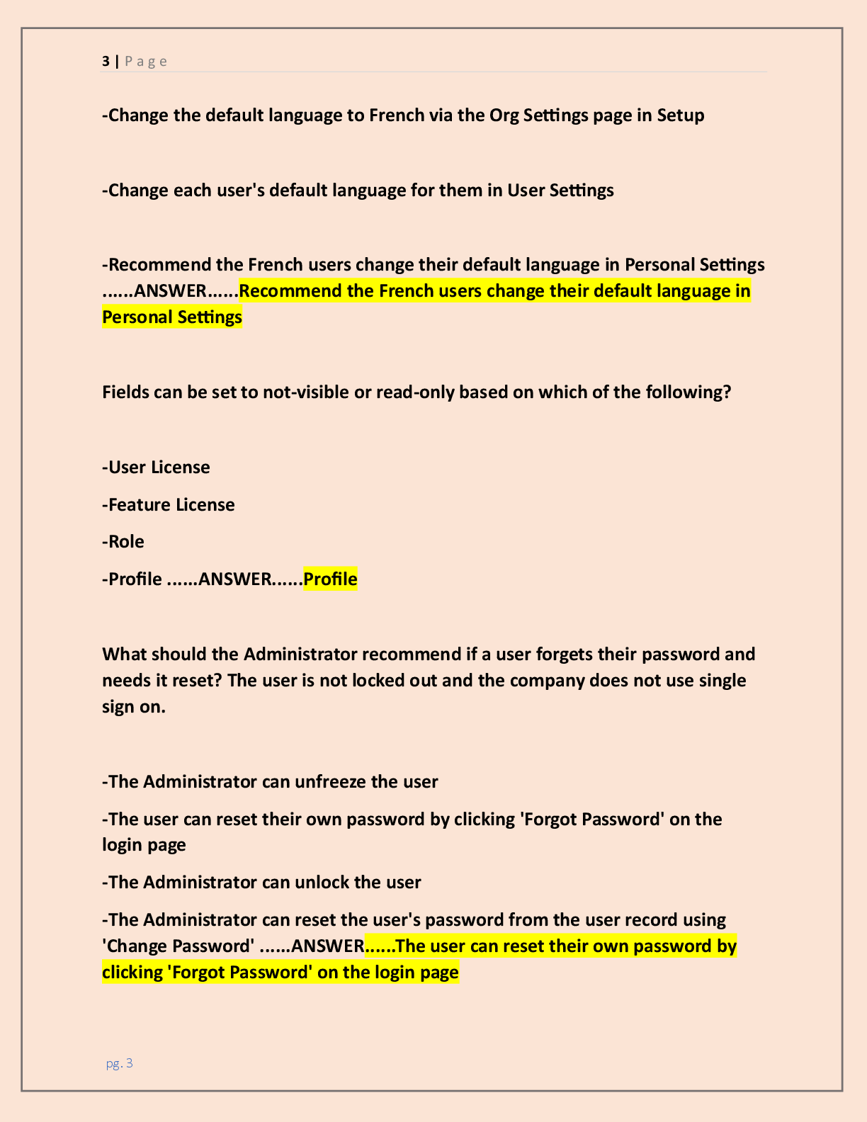 Preview page 3 of Salesforce Administration 201 Certification PRACTICE  Exam (2 VERSIONS) | {LATEST 2026/ 2027 UPDATE}  COMPLETE ACTUAL AN