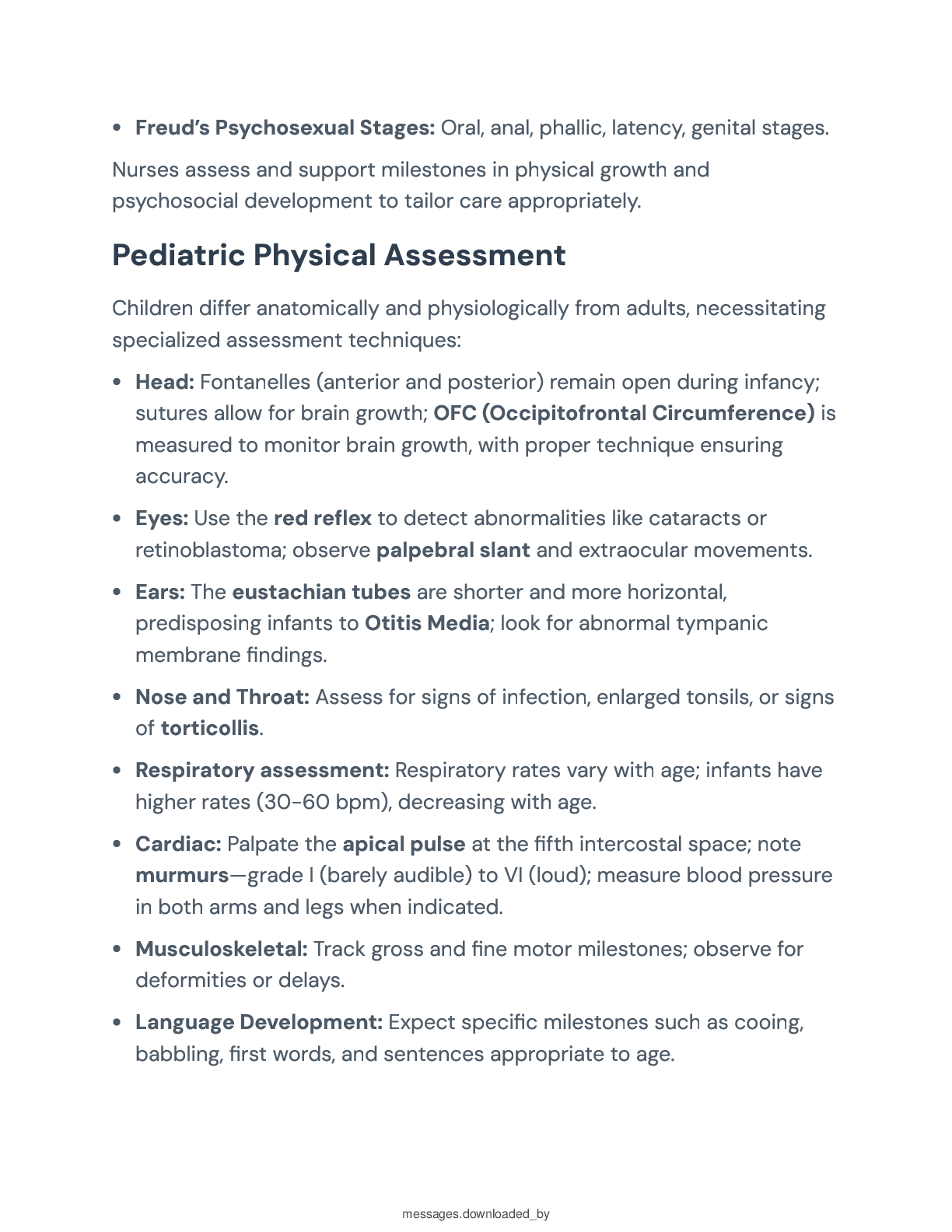 Preview page 4 of Comprehensive Study Guide for Pediatric Nursing Weeks 1- 7 2026