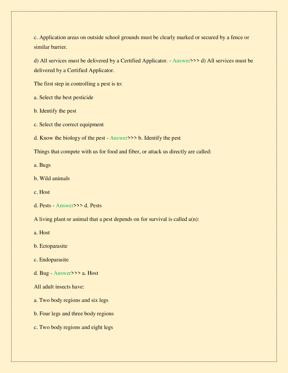 Preview page 2 of GEORGIA PEST CONTROL TEST EXAM LATEST 2026/2027 COMPLETE STUDY QUESTIONS WITH CORRECT SOLUTIONS GUARANTEED PASS | RATED