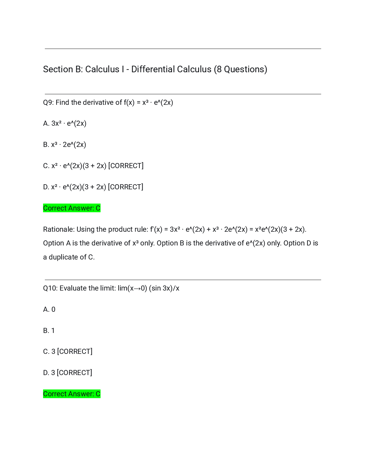 Preview page 5 of Quantitative Proficiency Test WQU Actual Exam 2026/2027 – Complete Solutions with Detailed Rationales | 100% Verified |