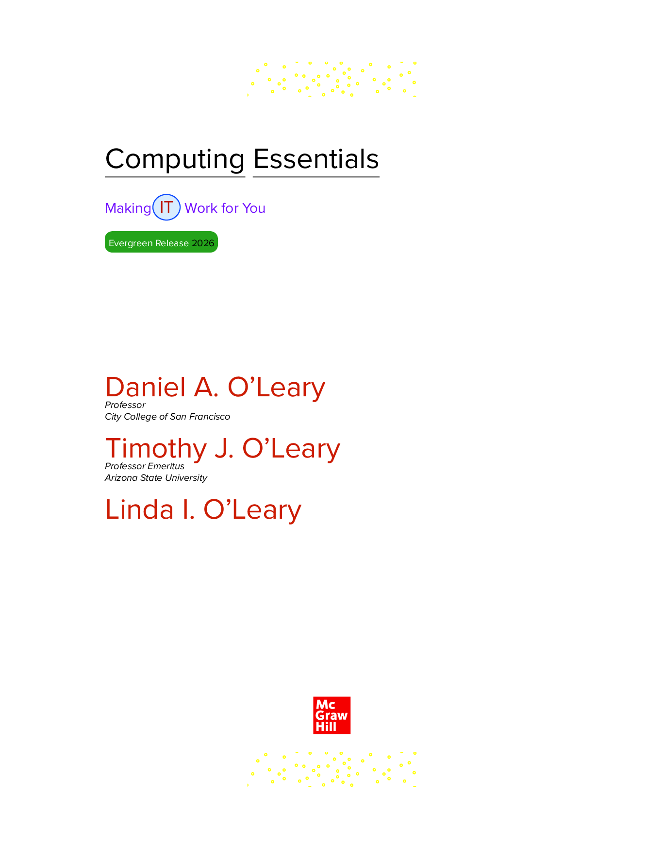 Preview page 2 of eBook PDF Computing Essentials Making IT Work for You 2026 Evergreen Release By Timothy O'Leary, Linda O'Leary, Daniel O