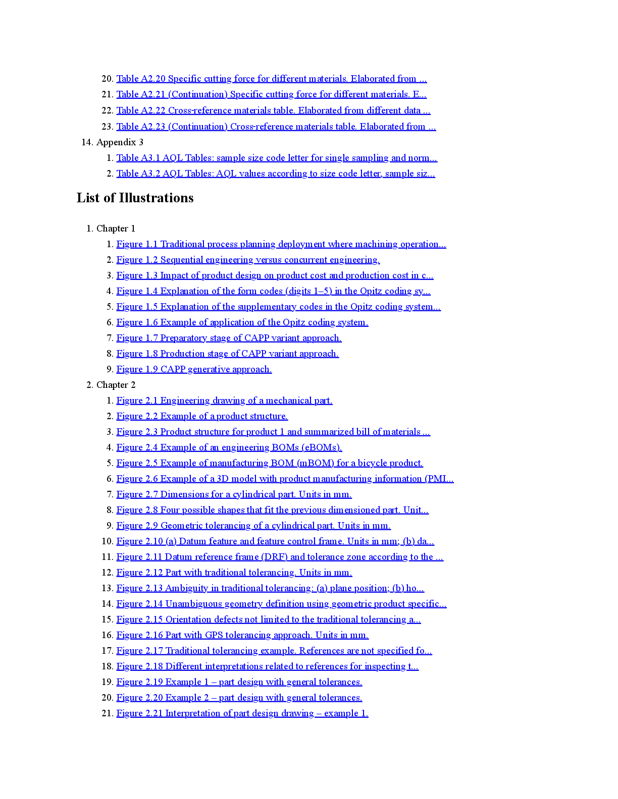 Preview page 9 of eBook [PDF] Manufacturing Process Planning A Practical Approach for Mechanical Engineering By José V. Abellán-Nebot, Car
