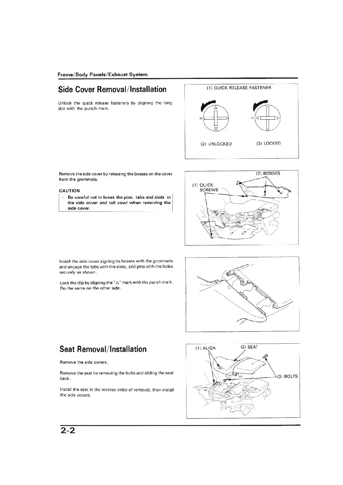 Preview page 4 of Honda CBR 600F2 Service Manual 1991-1994