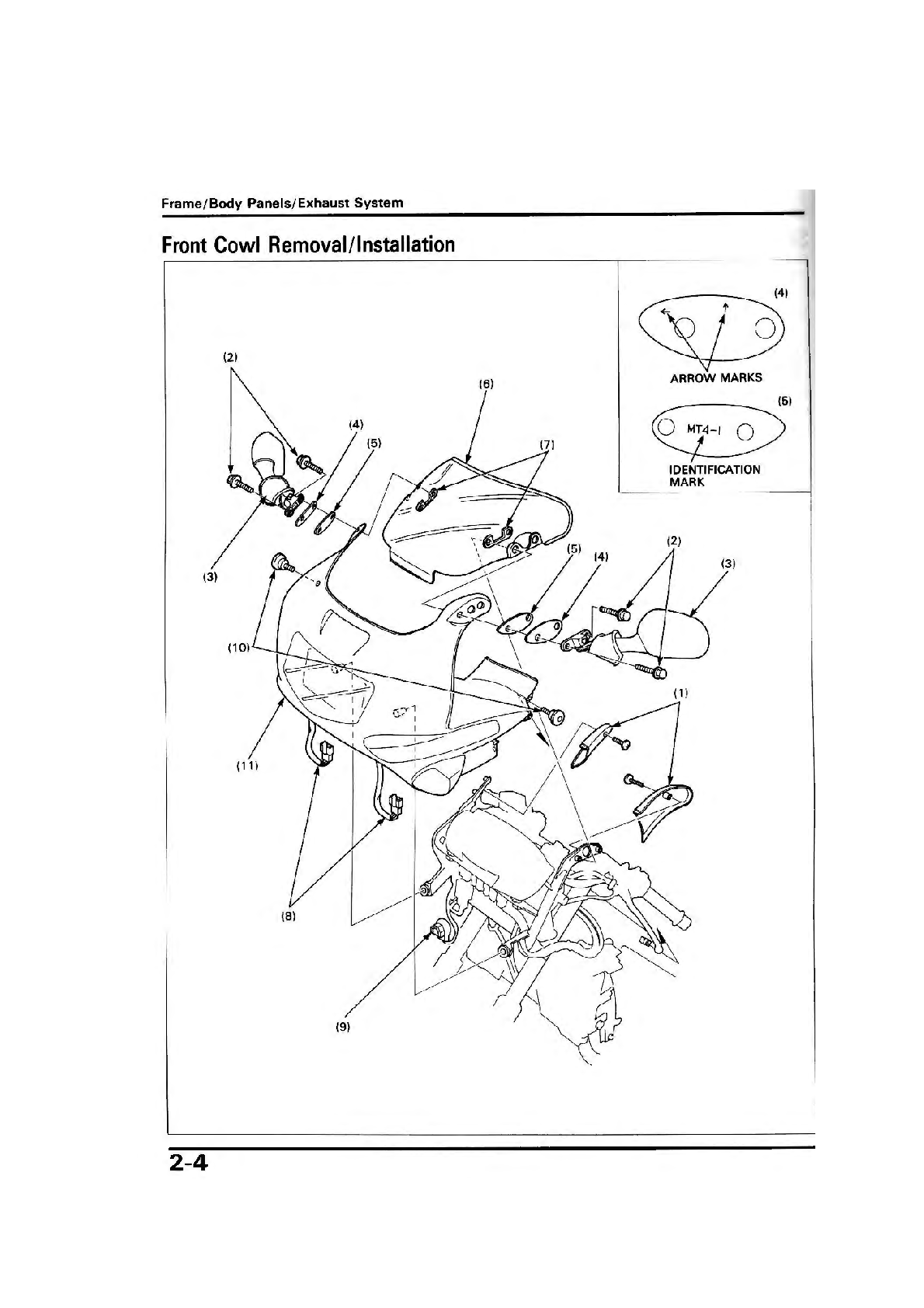 Preview page 6 of Honda CBR 600F2 Service Manual 1991-1994