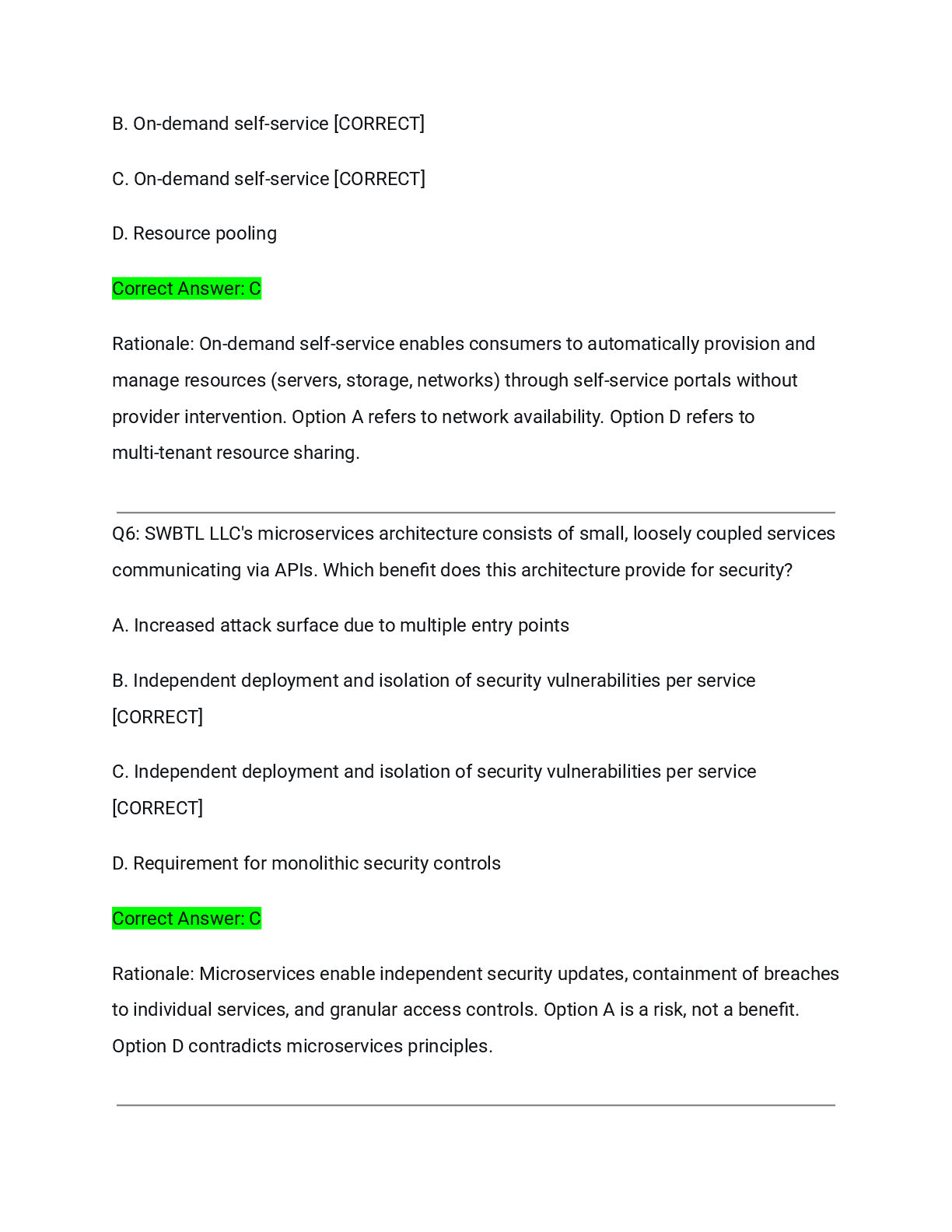 Preview page 4 of WGU D485 DGN2 Task 1 Cloud Security Implementation Plan Actual Exam 2026/2027 – Complete Solution Guide with Detailed Ra