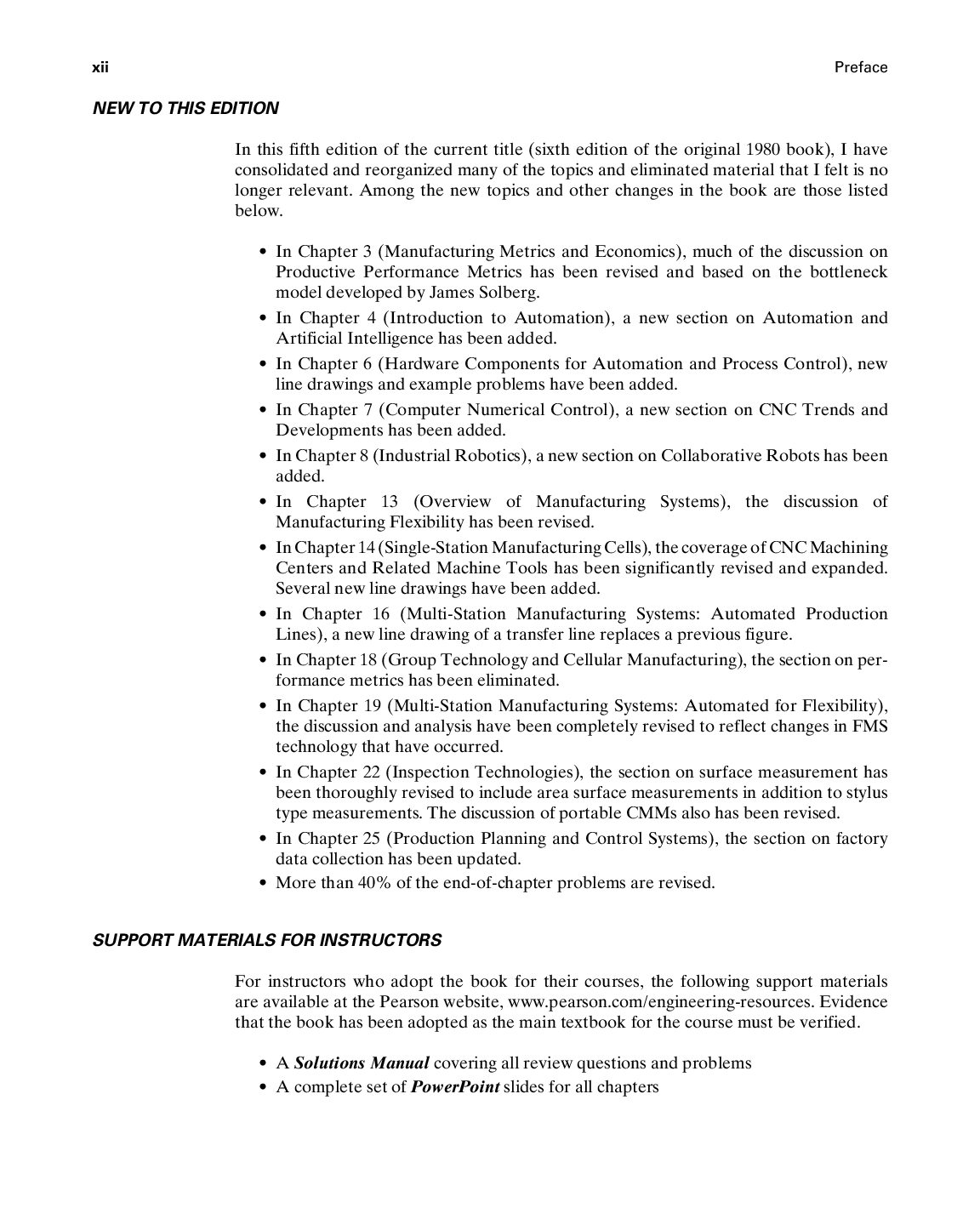 Preview page 2 of Automation Production Systems and Computer-Integrated Manufacturing, 5th Edition By Mikell P. Groover