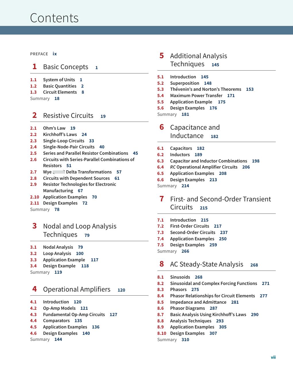 Preview page 9 of Basic Engineering Circuit Analysis 12th Edition By J. David Irwin, R. Mark Nelms