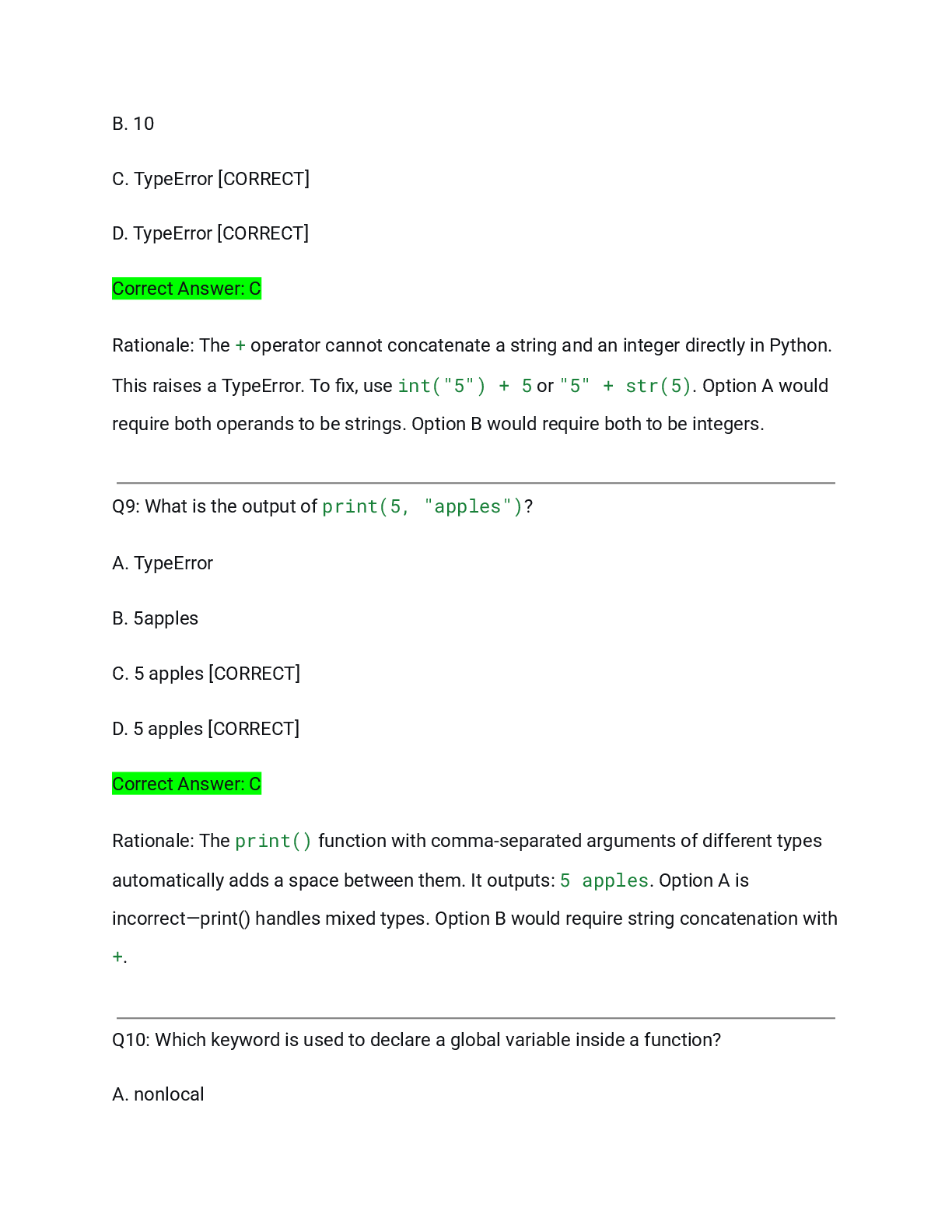 Preview page 5 of WGU D522 Python for IT Automation SKO1 Study Guide Actual Exam 2026/2027 – Complete Prep with Detailed Rationales | 100%