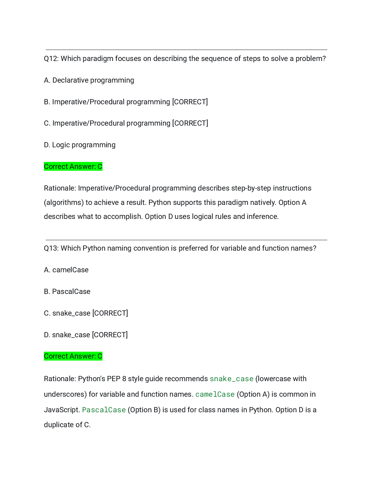 Preview page 7 of WGU D522 Python for IT Automation SKO1 Study Guide Actual Exam 2026/2027 – Complete Prep with Detailed Rationales | 100%