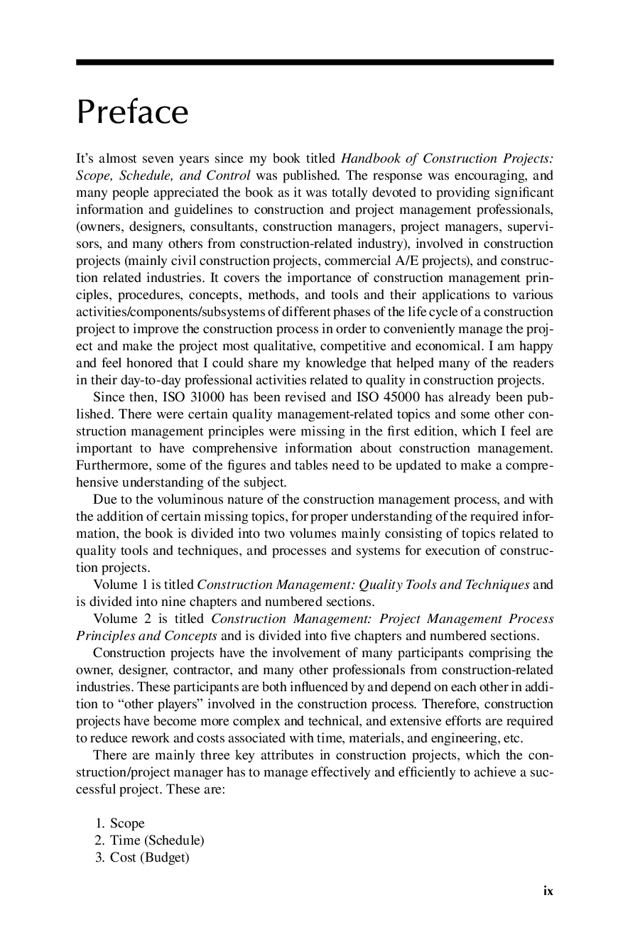 Preview page 10 of eBook [PDF] Construction Management Project Management Process Principles and Concepts 2nd Edition  By Abdul Razzak Ruma