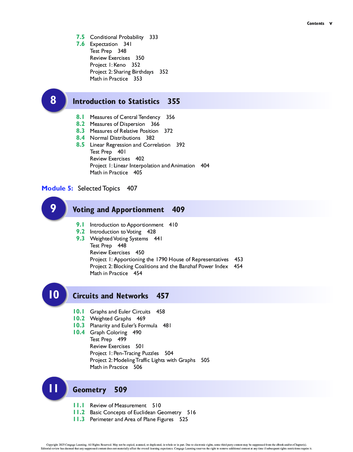 Preview page 3 of Discovering Mathematics A Quantitative Reasoning Approach 2nd Edition By Richard Aufmann