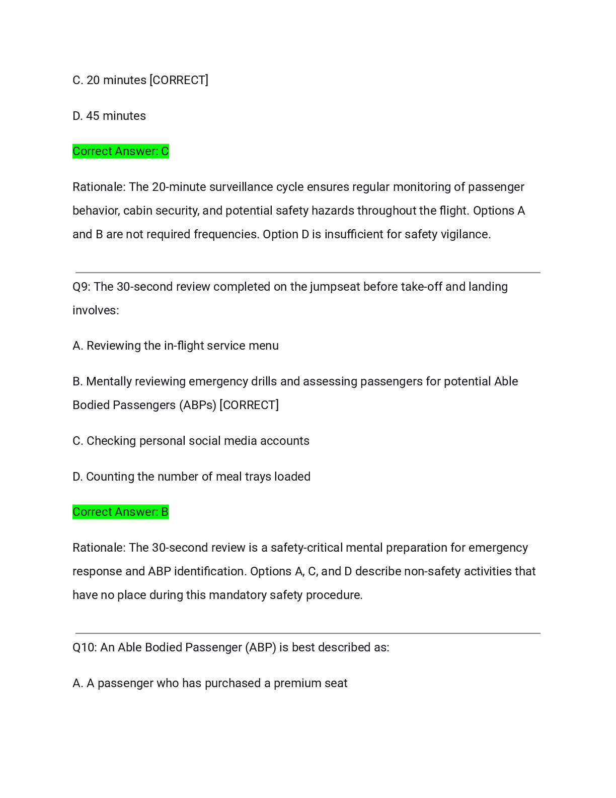 Preview page 4 of Ryanair Initial Exam Actual Q&A 2026/2027 – Complete Solution with Detailed Rationales | 100% Verified | Pass Guaranteed