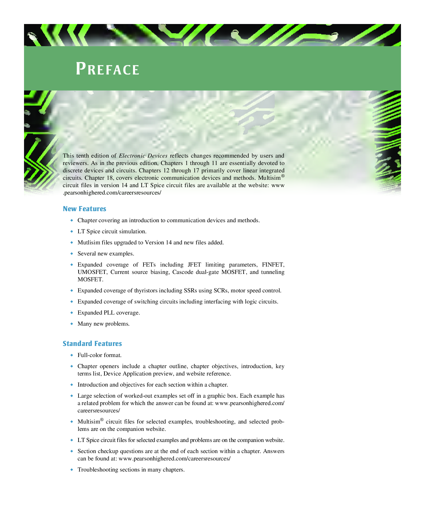 Preview page 3 of eBook [PDF] Electronic Devices Conventional Current Version 10th Edition By Thomas L. Floyd