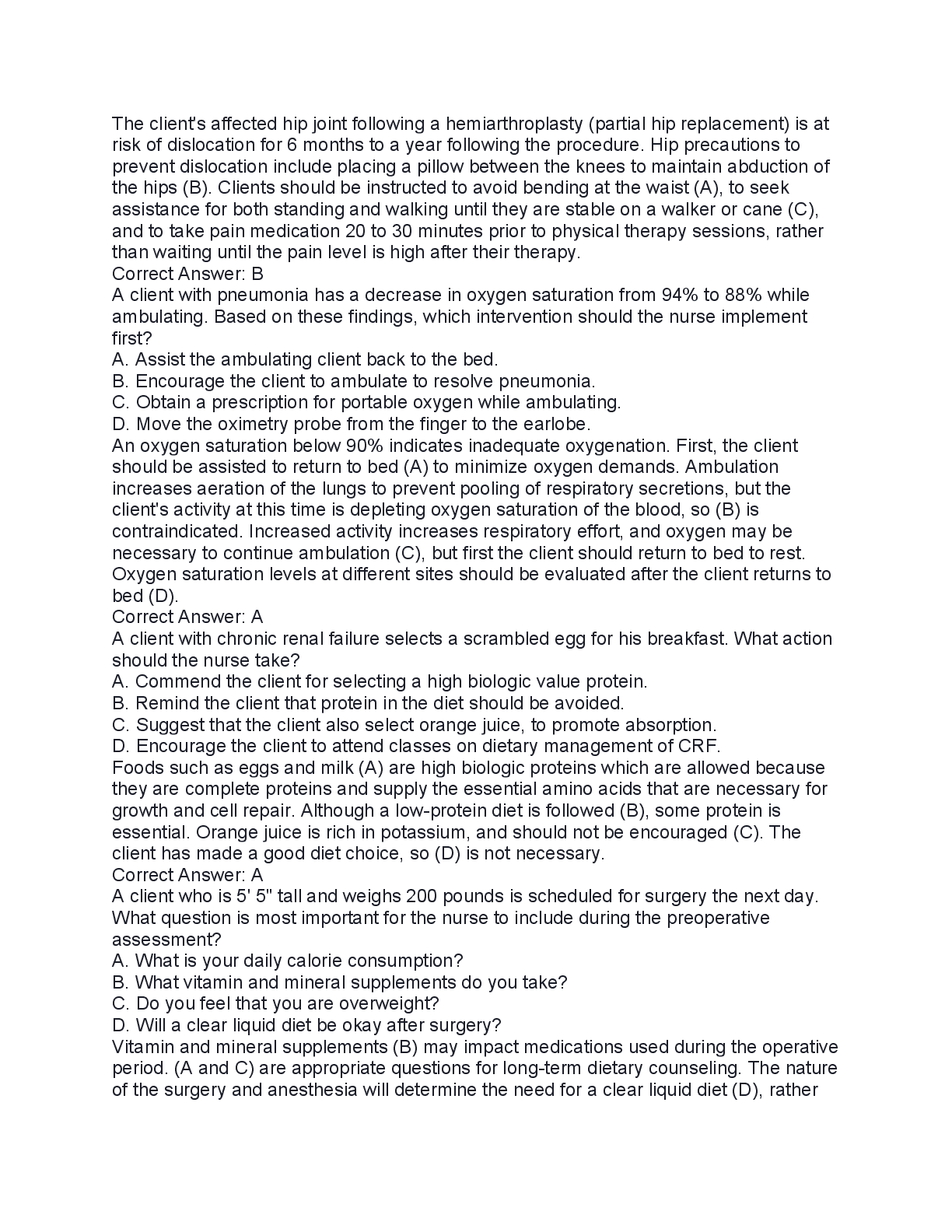 Preview page 5 of EVOLVE HESI Fundamentals V1 &V2 | Verified Questions & Rationales Included.