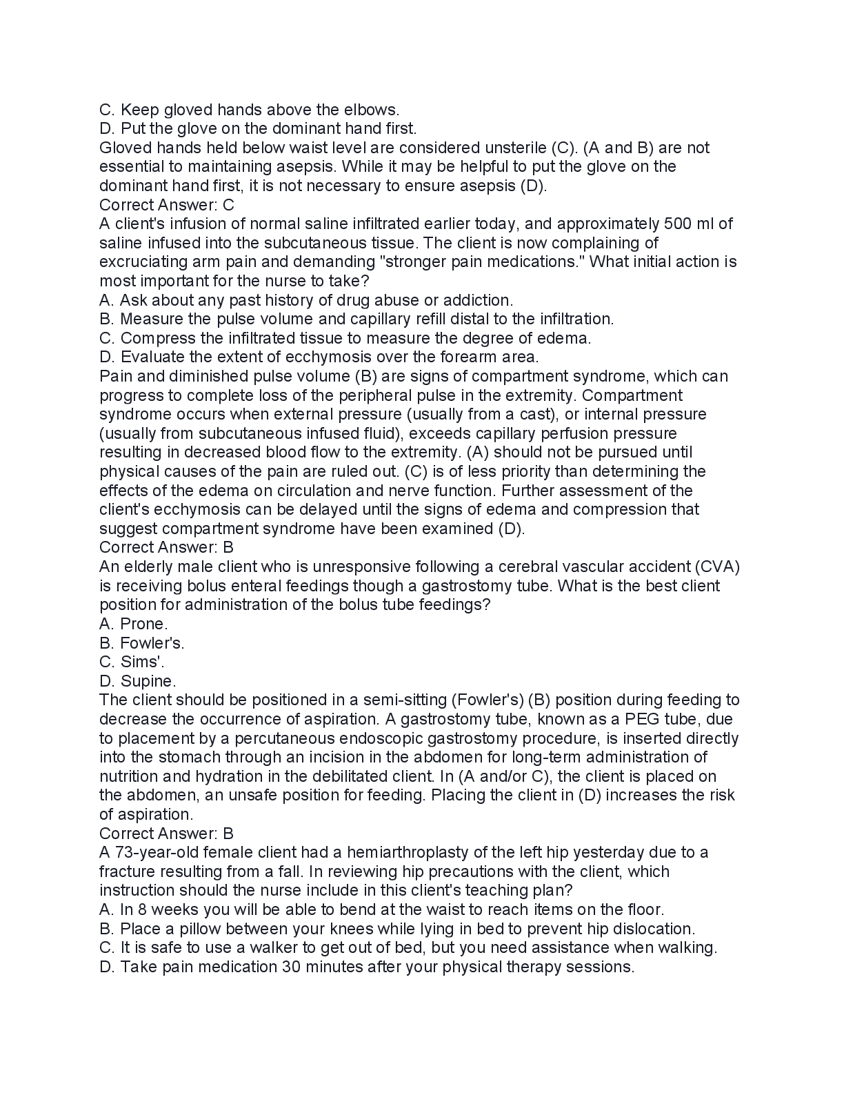 Preview page 4 of EVOLVE HESI Fundamentals V1 &V2 | Verified Questions & Rationales Included.