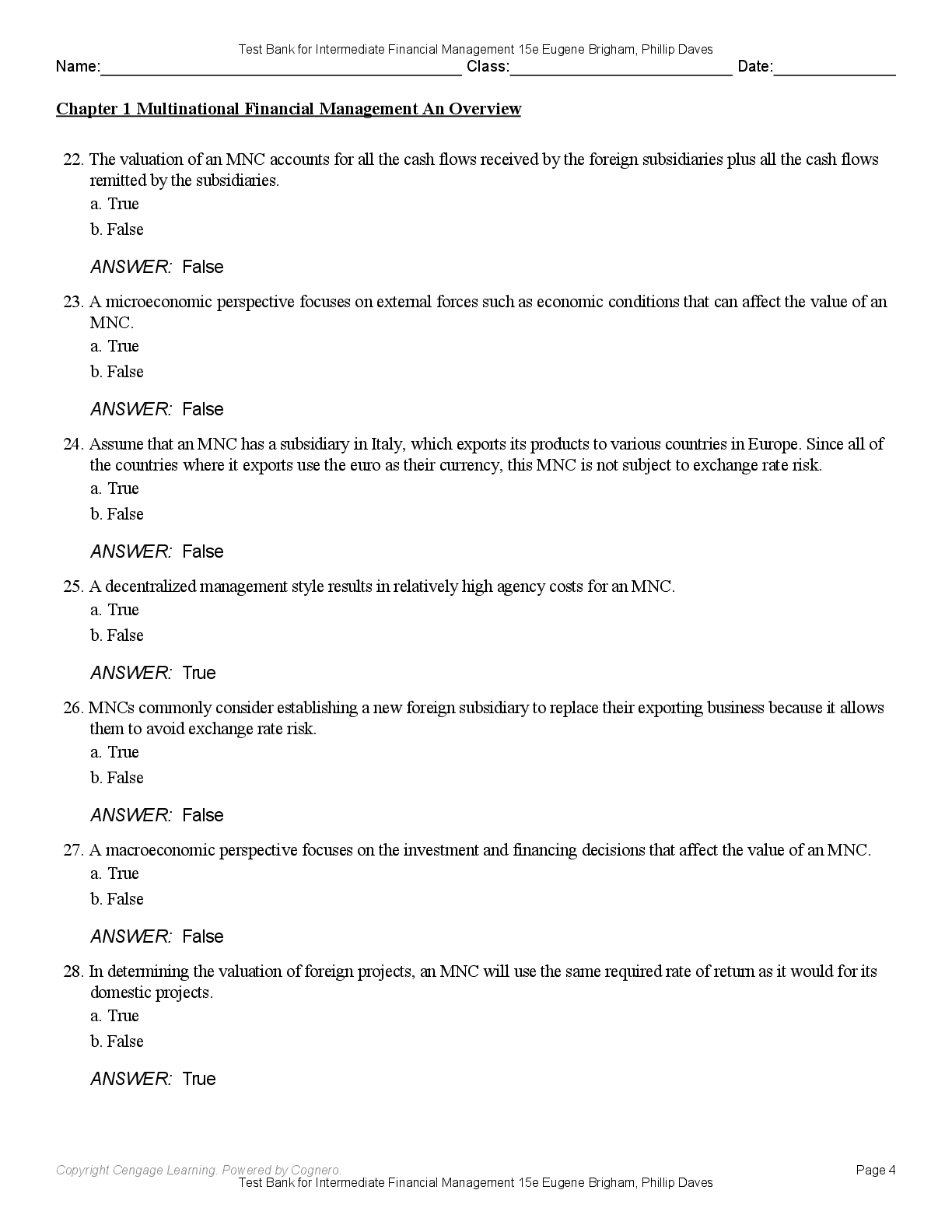 Preview page 7 of Test Bank Intermediate Financial Management 15th Edition By Eugene Brigham, Phillip Daves