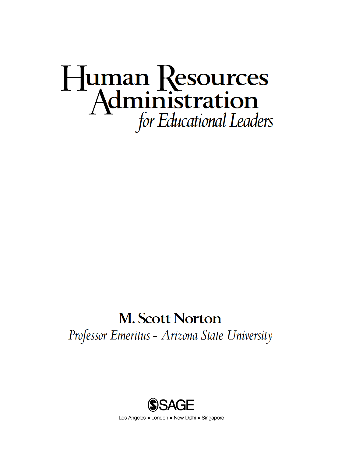 Preview page 3 of Human Resources Administration for Educational Leaders By M Scott Norton