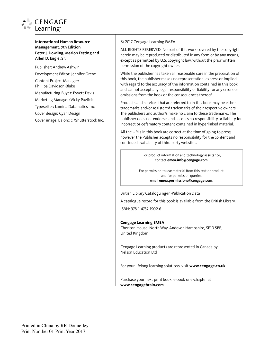 Preview page 3 of International Human Resource Management 7th Edition By Peter Dowling