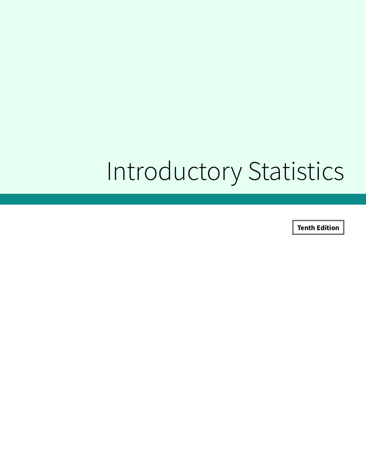 Preview page 2 of eBook PDF Introductory Statistics 10th Edition By Prem S. Mann