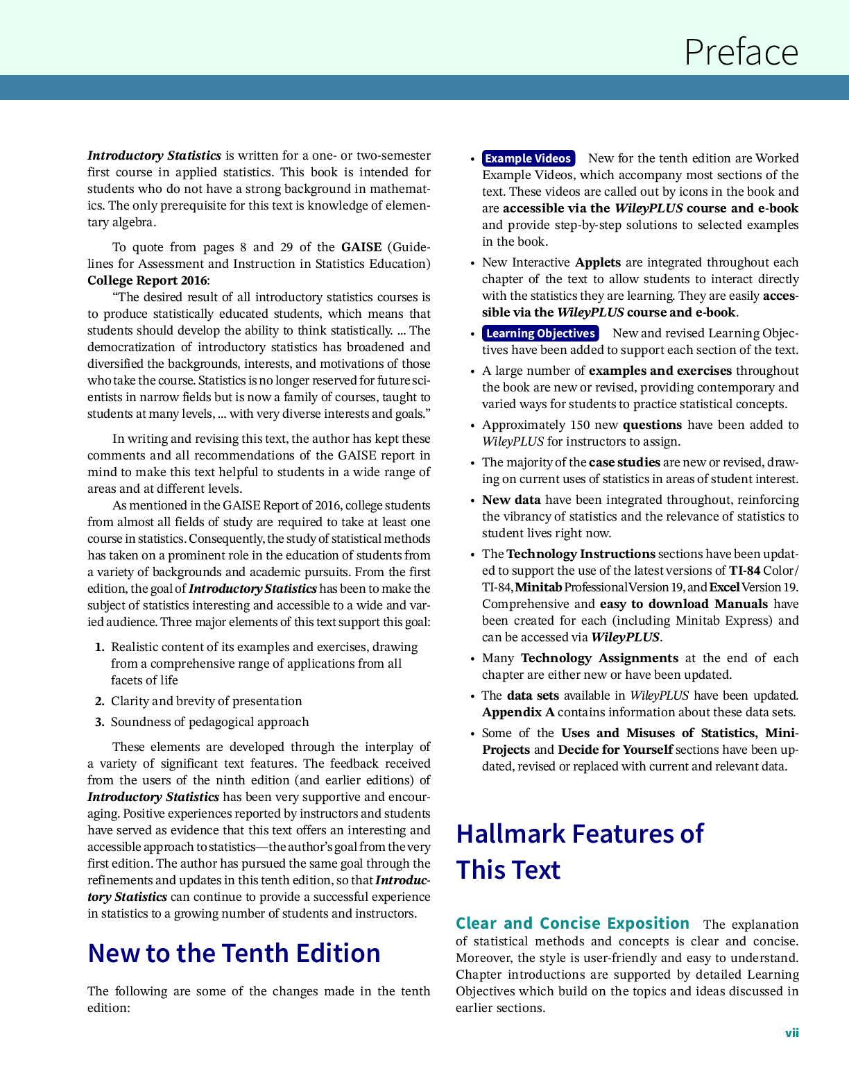 Preview page 7 of eBook PDF Introductory Statistics 10th Edition By Prem S. Mann