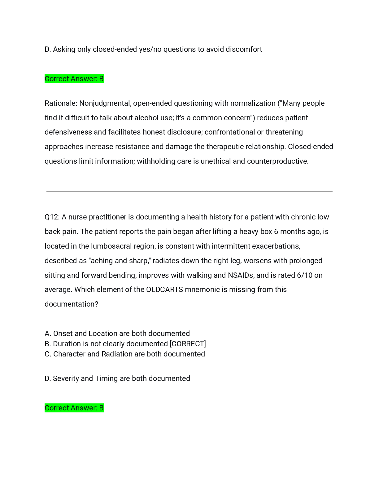 Preview page 9 of NR 509 Full Solution Pack (5 Versions) Actual Exam 2026/2027 – Complete Q&A with Detailed Rationales | 100% Verified | P