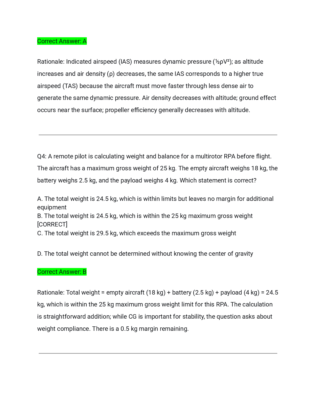 Preview page 3 of RePL Exam CASA Actual Q&A 2026/2027 – Complete Solution with Detailed Rationales | 100% Verified | Pass Guaranteed – A+