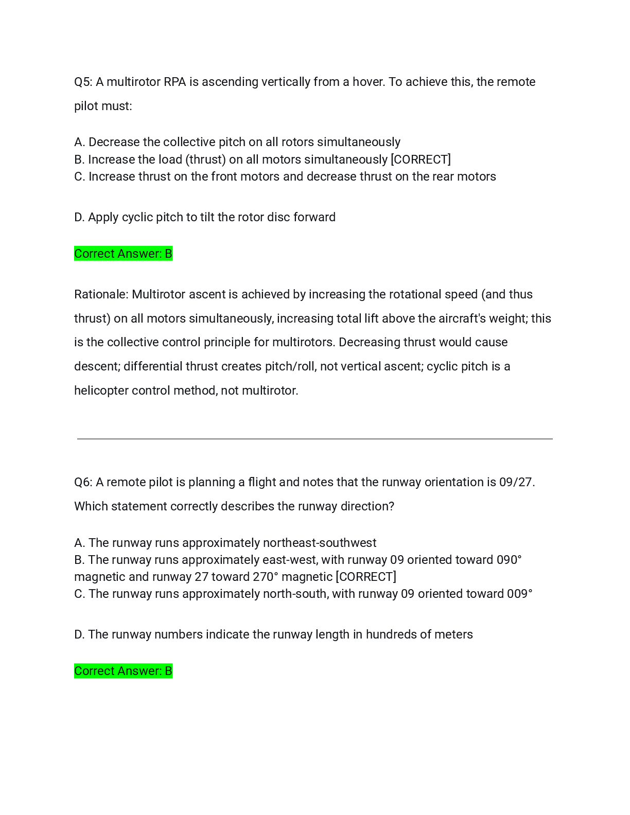 Preview page 4 of RePL Exam CASA Actual Q&A 2026/2027 – Complete Solution with Detailed Rationales | 100% Verified | Pass Guaranteed – A+