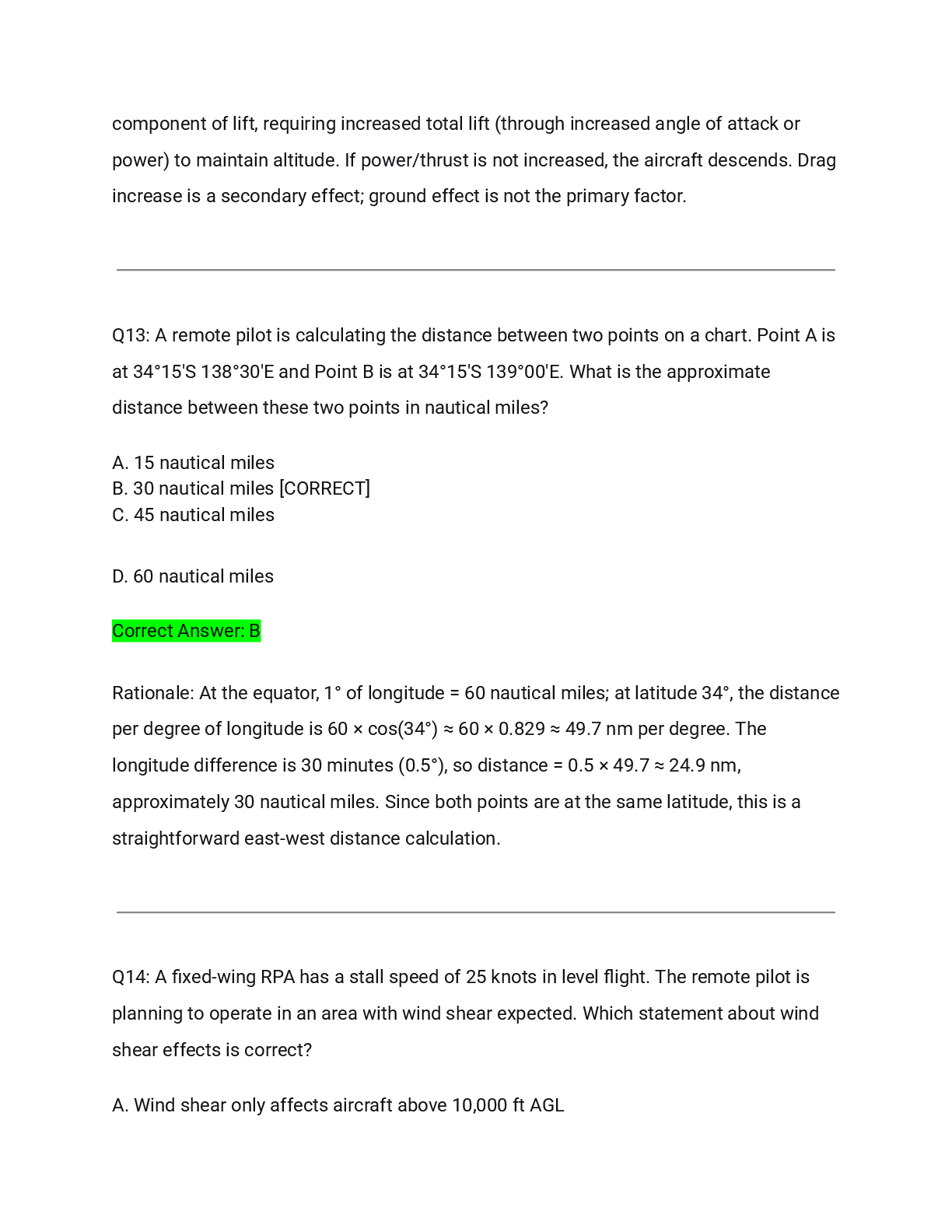 Preview page 9 of RePL Exam CASA Actual Q&A 2026/2027 – Complete Solution with Detailed Rationales | 100% Verified | Pass Guaranteed – A+