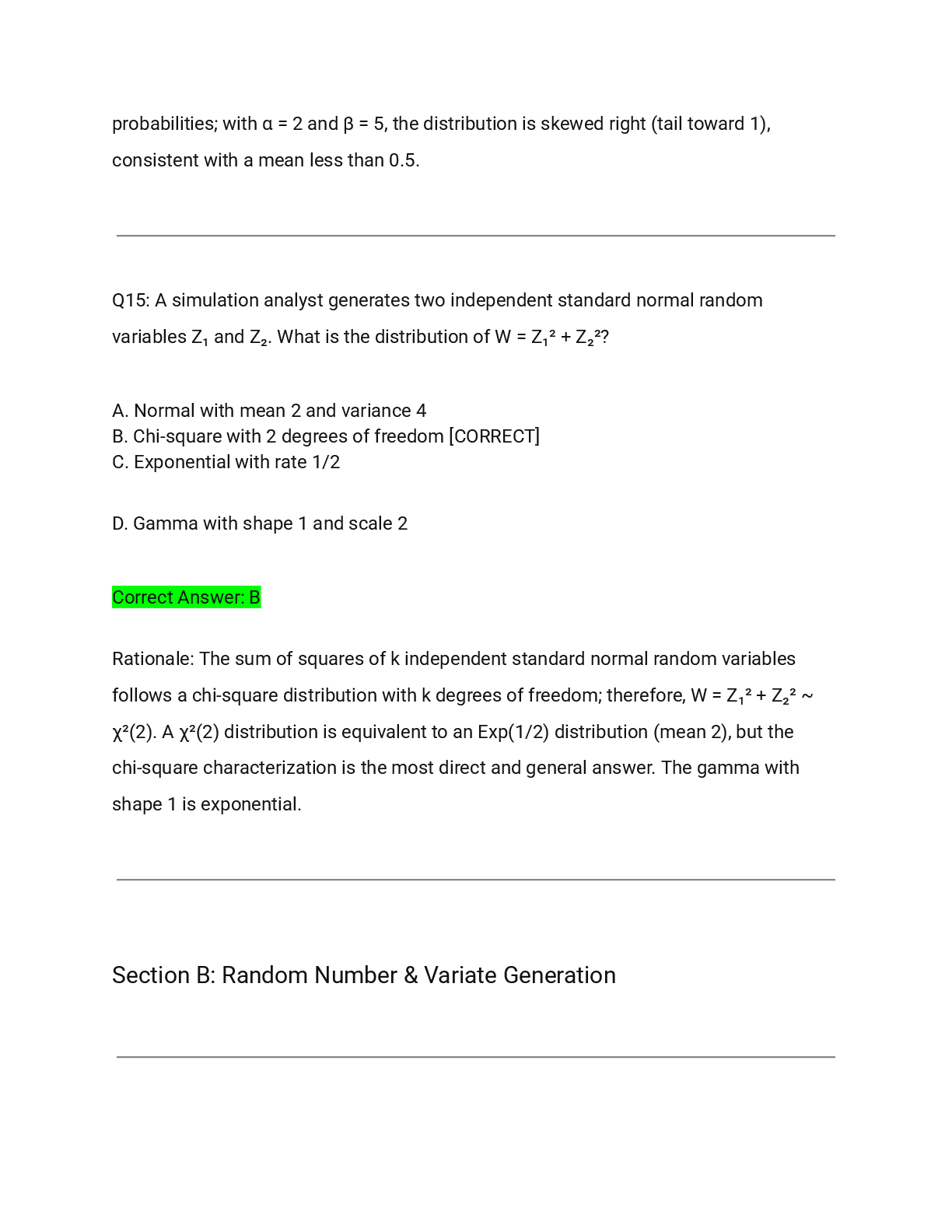 Preview page 10 of ISYE 6644 Summer Final Exam Actual Q&A 2026/2027 – Comprehensive Simulation & Stochastic Modeling Assessment with Detail