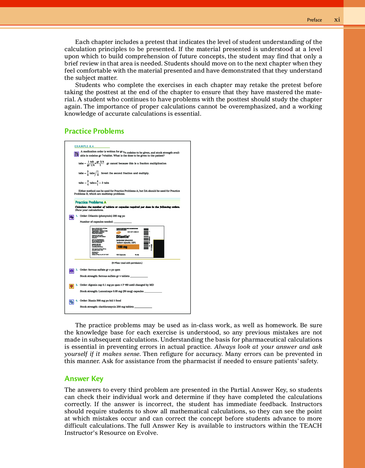 Preview page 6 of Math Calculations for Pharmacy Technicians 4th Edition By Elaine Beale