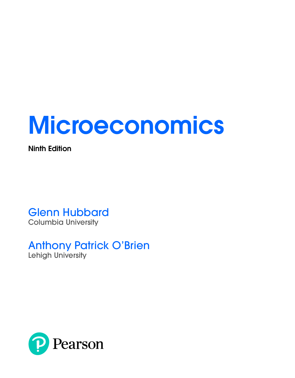 Preview page 2 of Microeconomics 9th Edition By Glenn Hubbard, Anthony Patrick O'Brien