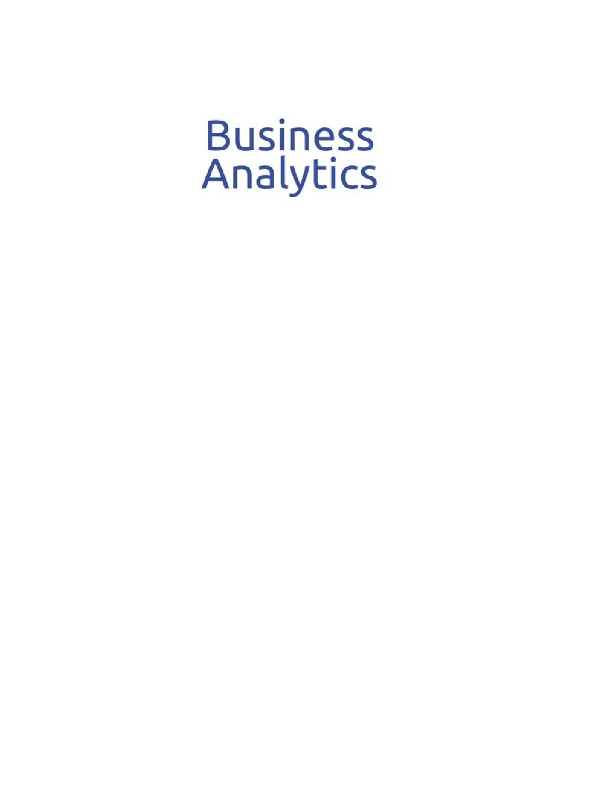 Preview page 2 of Business Analytics The Science of Data Driven Decision Making 2nd Edition By Dinesh Kumar