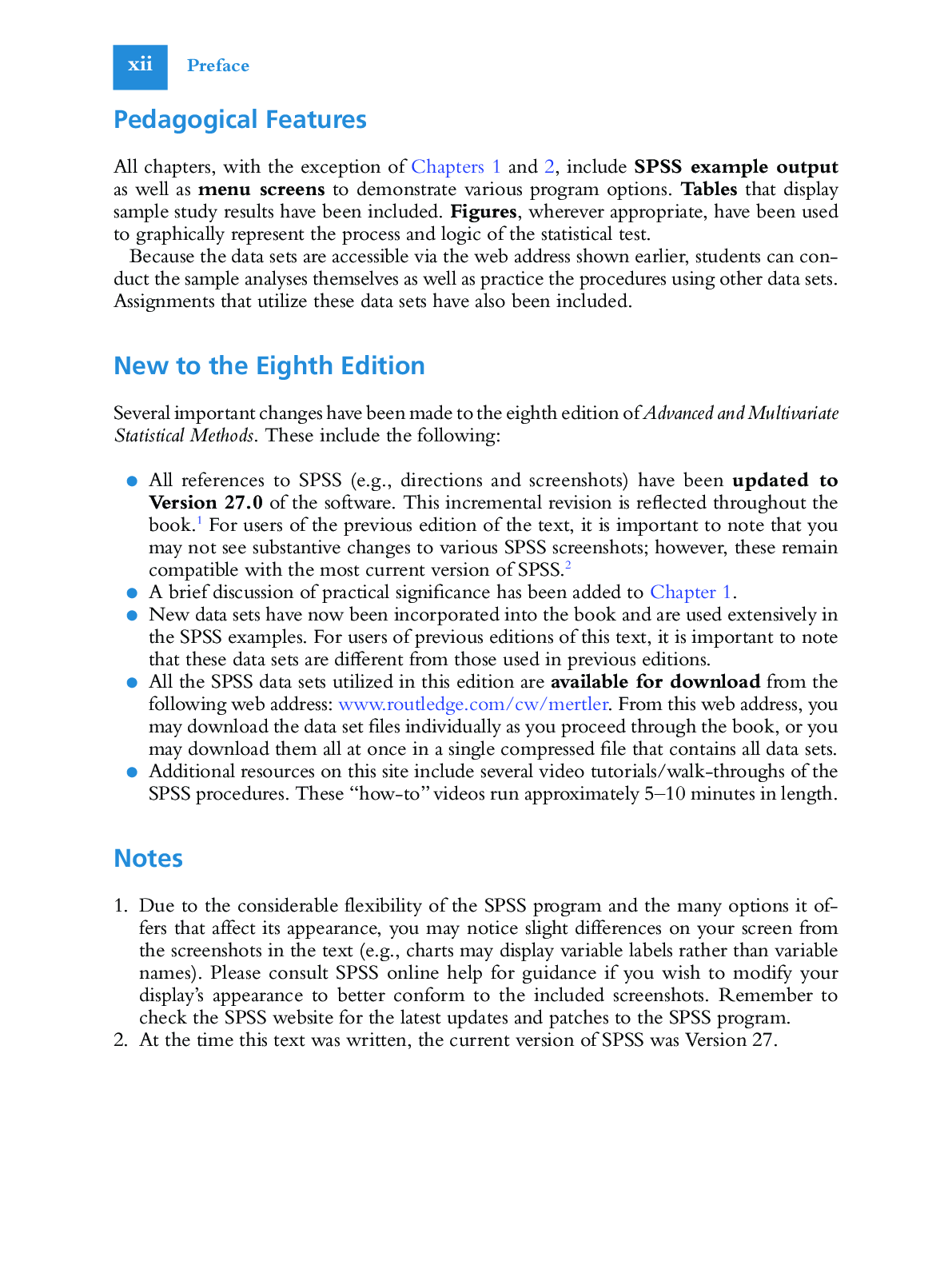 Preview page 10 of eBook PDF Advanced and Multivariate Statistical Methods 8th Edition By Craig Mertler