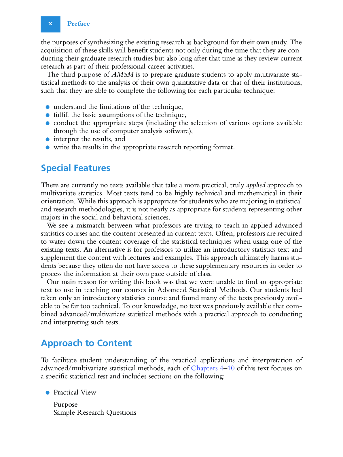 Preview page 8 of eBook PDF Advanced and Multivariate Statistical Methods 8th Edition By Craig Mertler