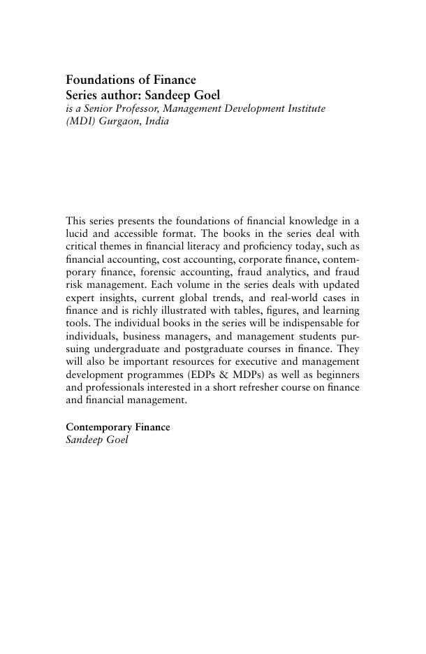 Preview page 7 of Contemporary Finance By Sandeep Goel