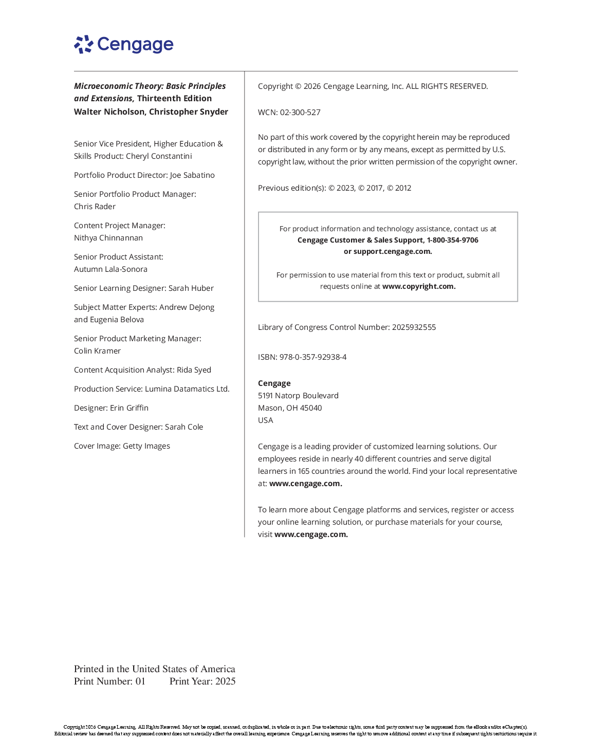 Preview page 4 of eBook PDF Microeconomic Theory Basic Principles Extensions 13th Edition By Walter Nicholson, Christopher Snyder