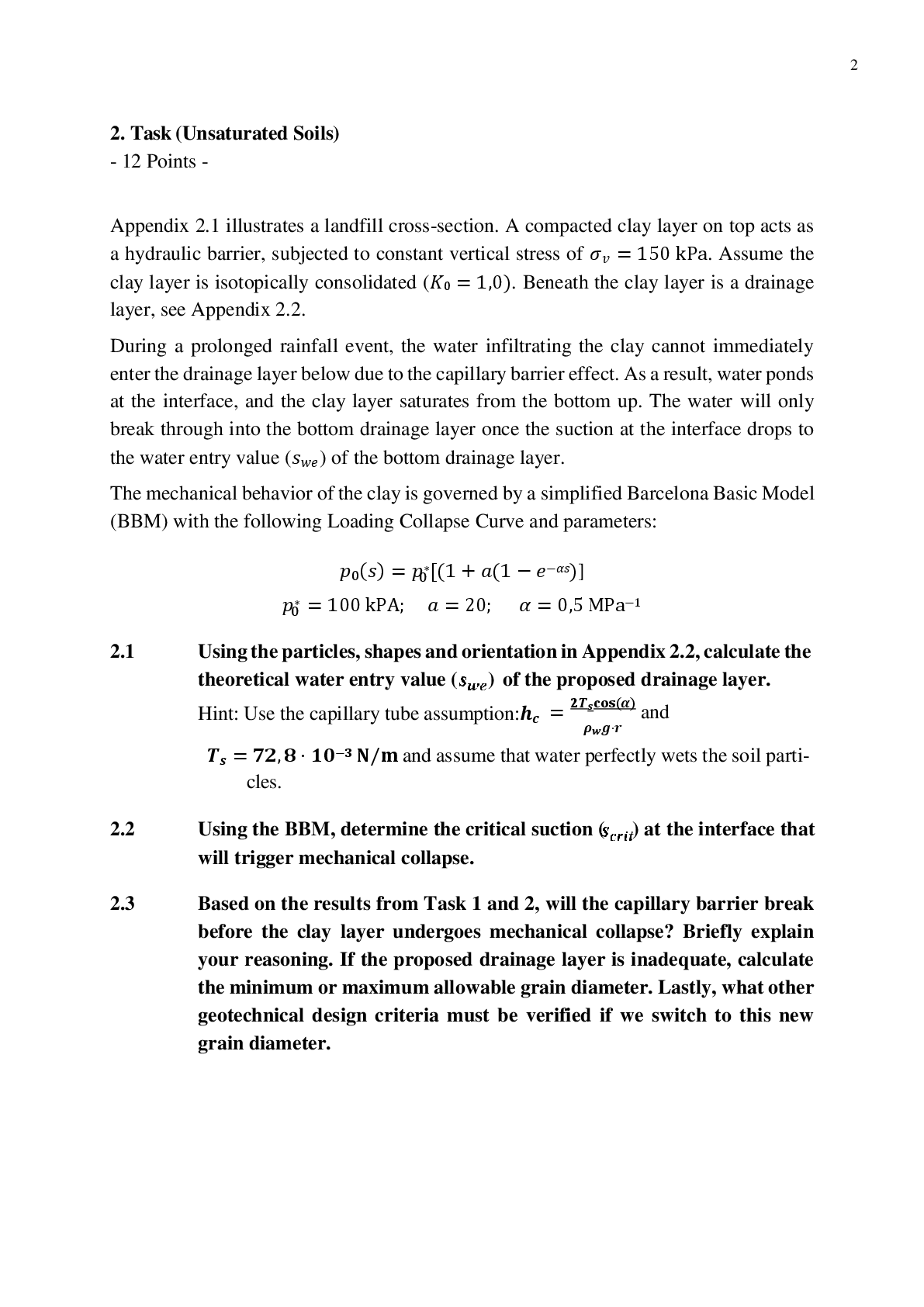 Preview page 3 of Advanced Soil Mechanics Homework Summer 2026