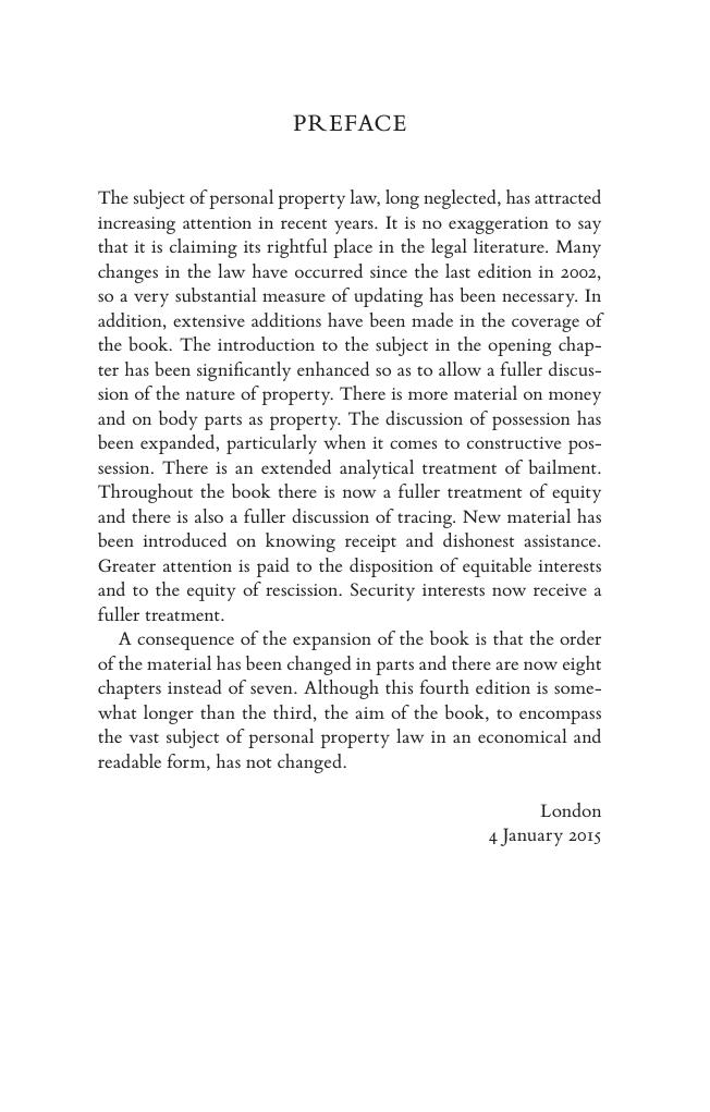 Preview page 8 of Personal Property Law 4th Edition By Michael Bridge