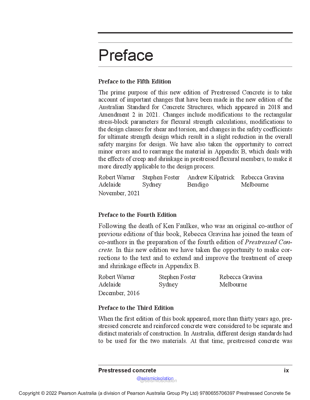 Preview page 5 of eBook PDF PRESTRESSED CONCRETE 5th Edition By Warner, R.Foster, StephenKilpatrick