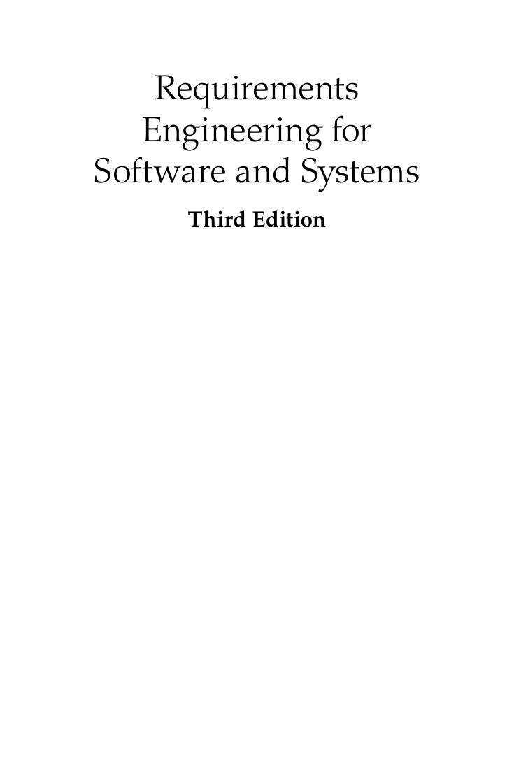 Preview page 2 of Requirements Engineering for Software and Systems 3rd Edition By Phillip A. Laplante